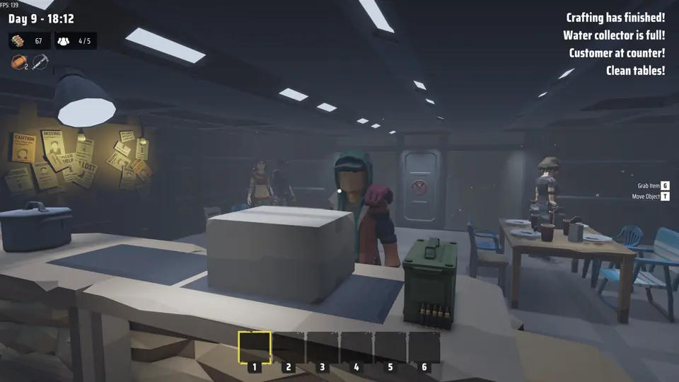 Inside the bunker